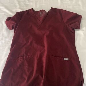 FIGS Burgundy Top